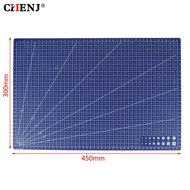 1Pcs A3 PVC Rectangular Grid Line Cutting Mat DIY Tool 45cm x30cm | Канцтовары для офиса и дома