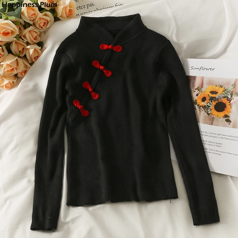 

Sweater Women's Stand-up Collar Vintage Woman Cardigan Solid Color Sleeveless Button Cutout Knitted Sweaters Top Hot 2021