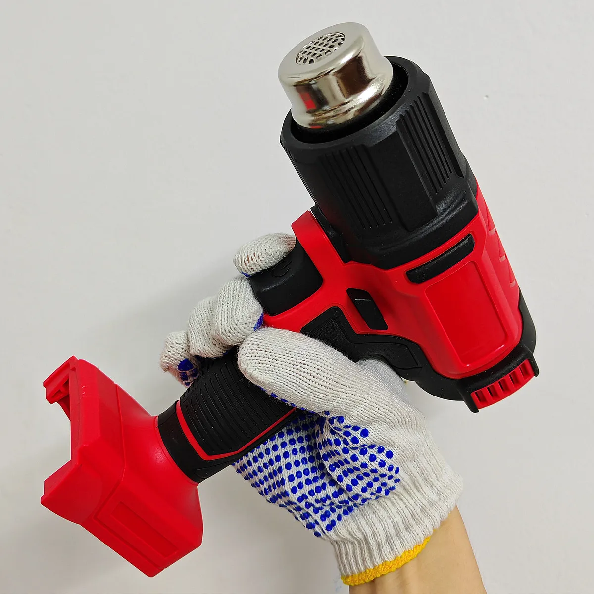 Hot Air Gun 60-540℃ Adjustable Cordless Heat Gun With 3 Nozzle LCD Display Power Tools For Milwaukee 18V Battery