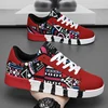 High quality Red Vulcanized Shoes For Men Unisex Casual Sneakers 46 Size Fashion Graffiti Flat Sneakers Men Skateboard Shoes 1