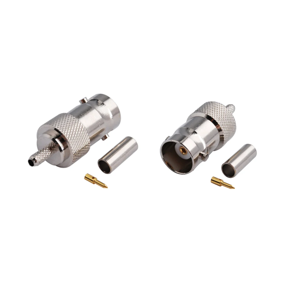 BNC Crimp Female RF Coaxial Connectors for RG316 Cables