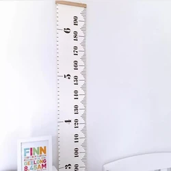 INS Black White Color Simple Style Children's Room Decoration Painting Height Ruler Wall Hanging Photography Props Accessories