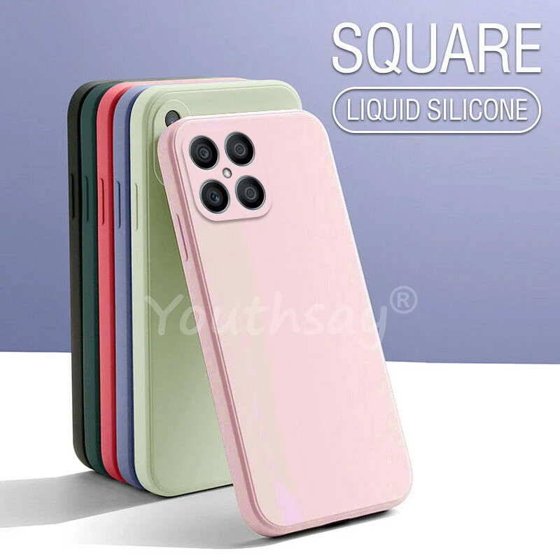 GOKEN Cover per Honor X8a + 2 Vetro Temperato, Silicone TPU a