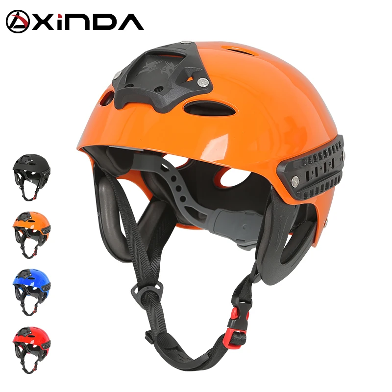 Xinda Outdoor Water Rescue Safety Helmet Head Protection Climbing Streams Rafting Adult Sport Aquatics Helmet