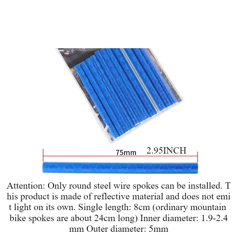 Bike Accessories Bicycle Riding Wheel Reflective Spokes Steel Ring Refit ABS Decoration Cycling Equipment