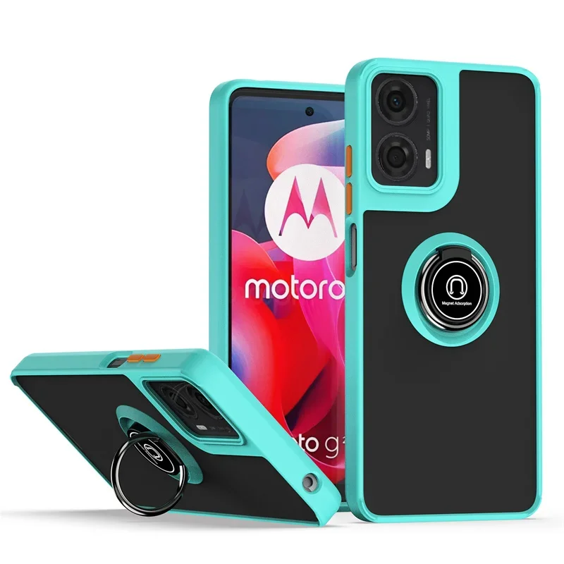 Matte Armor Shockproof Case with Ring Stand Holder