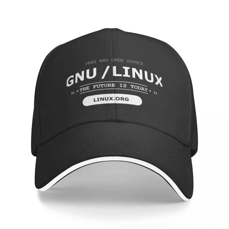 

GNU Linux The Future Is Today Computer Programmer Code Washed Men's Baseball Cap Cycling Trucker Snapback Caps Dad Hat Golf Hats