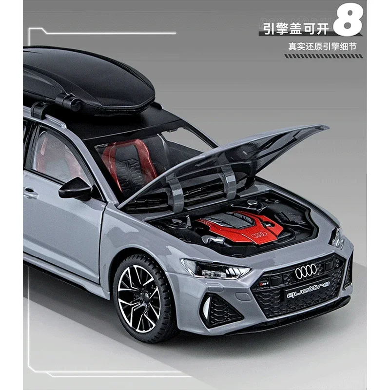 نموذج سيارة RS6 Avant Station Wagon Diecast Alloy،...