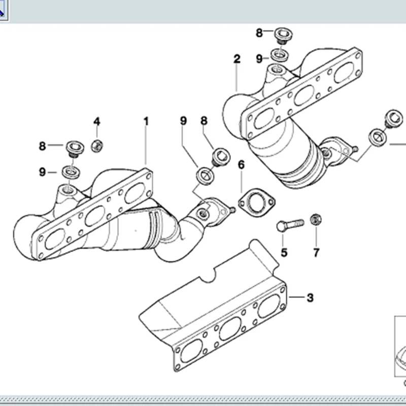 Exhaust Manifold Gasket 11621732969 for BMW E36 E39 E46 E60 E65 E66 X3 E83 X5 E53 320ci 320i 323i 325i 328i X3 X5 330i 525i 528i