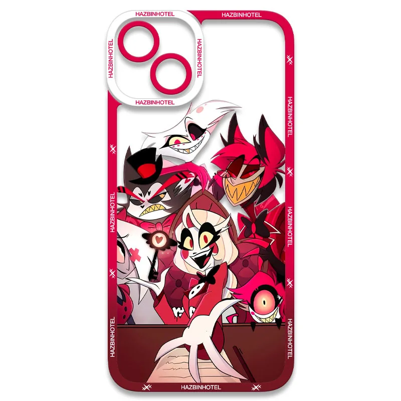 Cartoon Hazbis Hotels Clear Phone Case