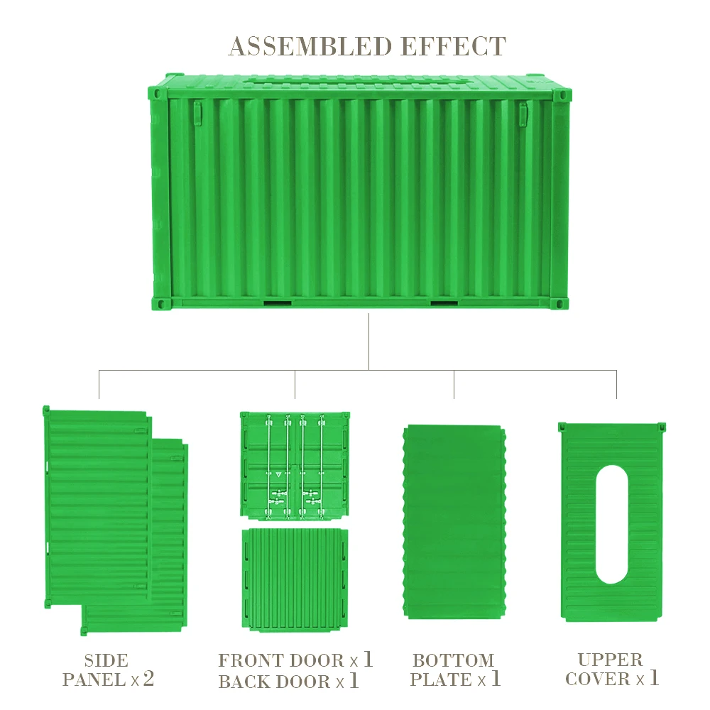 Shipping Container Model EMC Tissue Box Desktop Paper Holder Storage Napkin Box Organizer Decorations tissue dispenser tissue box