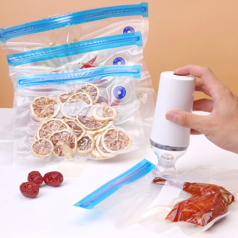 Vacuum Storage Bags with Hand Pump Sous Vide Reusable Sealing Food