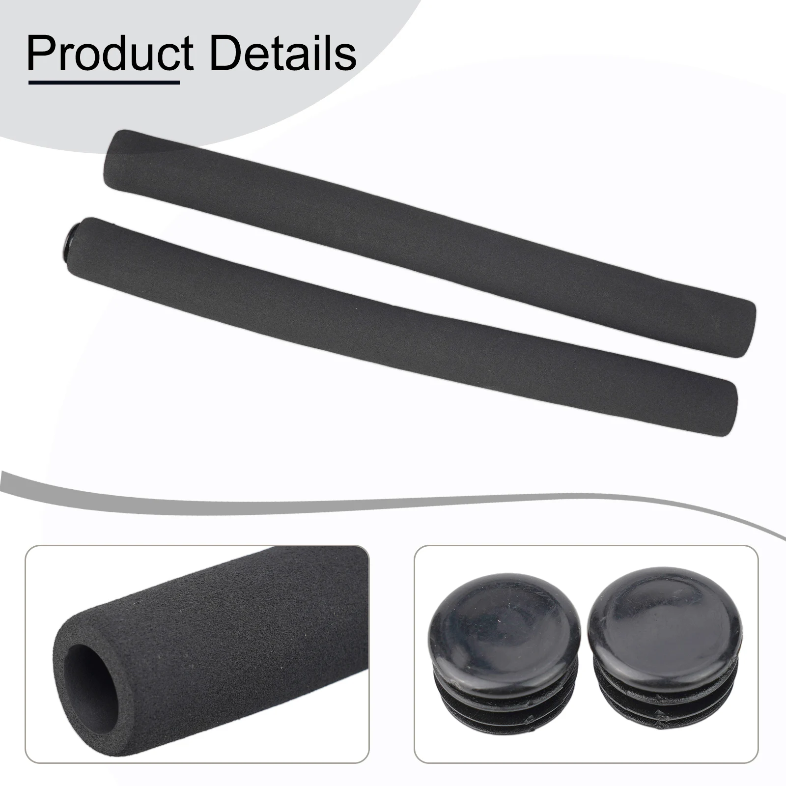 2 stücke Fahrrad Lenker Rohr Schwamm Schaum Gummi Griff Bar Griffe Kits Sets Flexible Lenker Abdeckung Schaum Griffe – Detail 32
