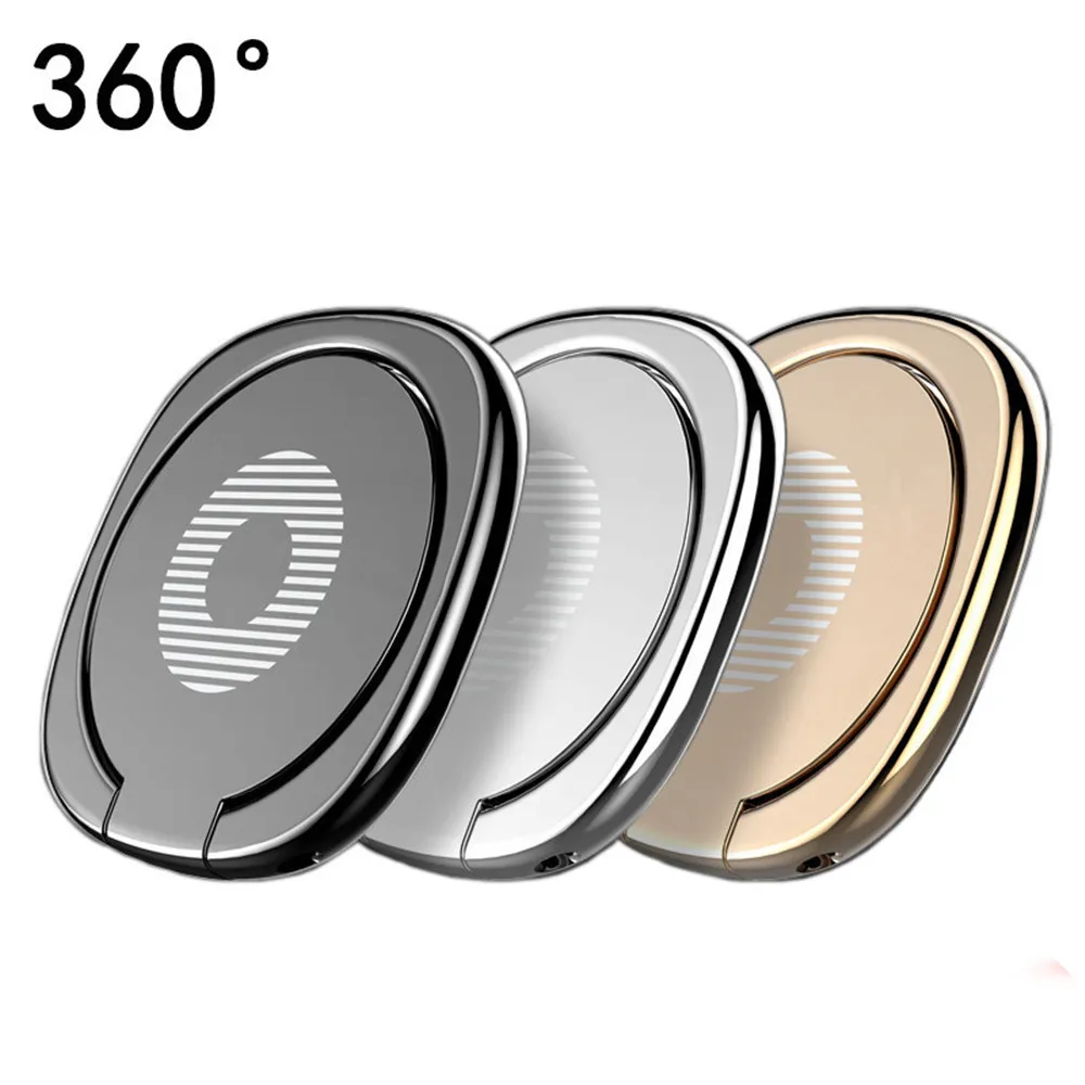 Ultra Thin 360° Rotatable Magnetic Ring Stand with Finger Grip and Anti-Drop Safety Mount