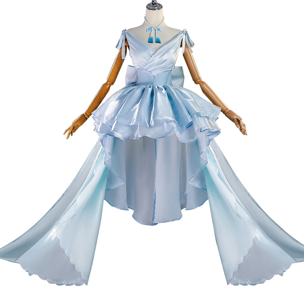 Re:Zero - Starting Life in Another World-Inspired Emilia Wedding Dress Cosplay Costume for Women