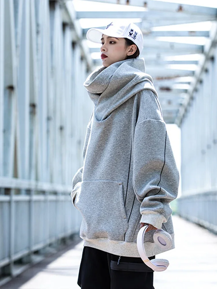 Autumn Men's Windbreaker Turtleneck Hooded Sweatshirts New