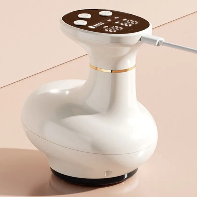 Electric EMS Body Massager with LCD Display Gua Sha Cupping Massage Hot Compress Lymphatic Drainage Fat Burning Muscle Relief