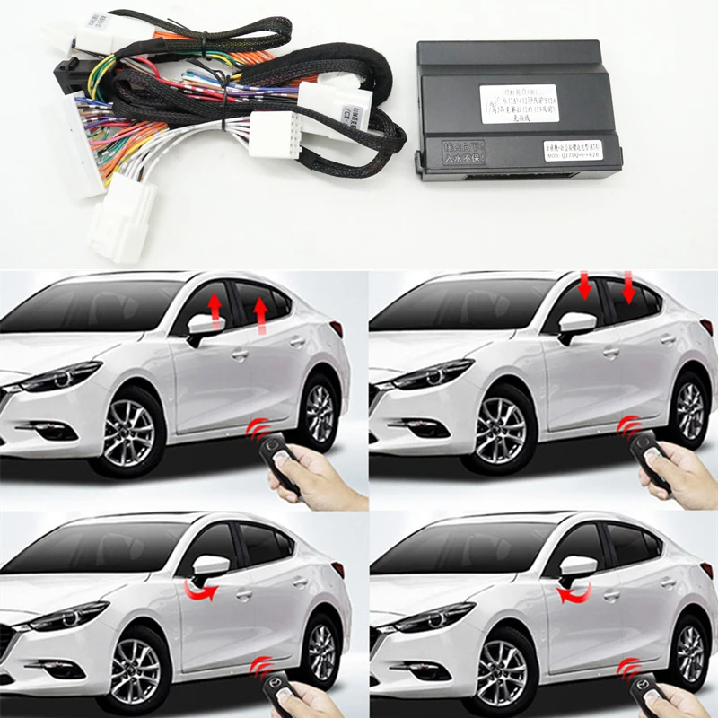 Per Mazda 2 2016-2019 Per Mazda 3 Axela 2014-2020 /Cx-3 2015-2022 Chiudifinestra Automatico Aperto + Modulo Di Diffusione Pieghevole Specchietto Later