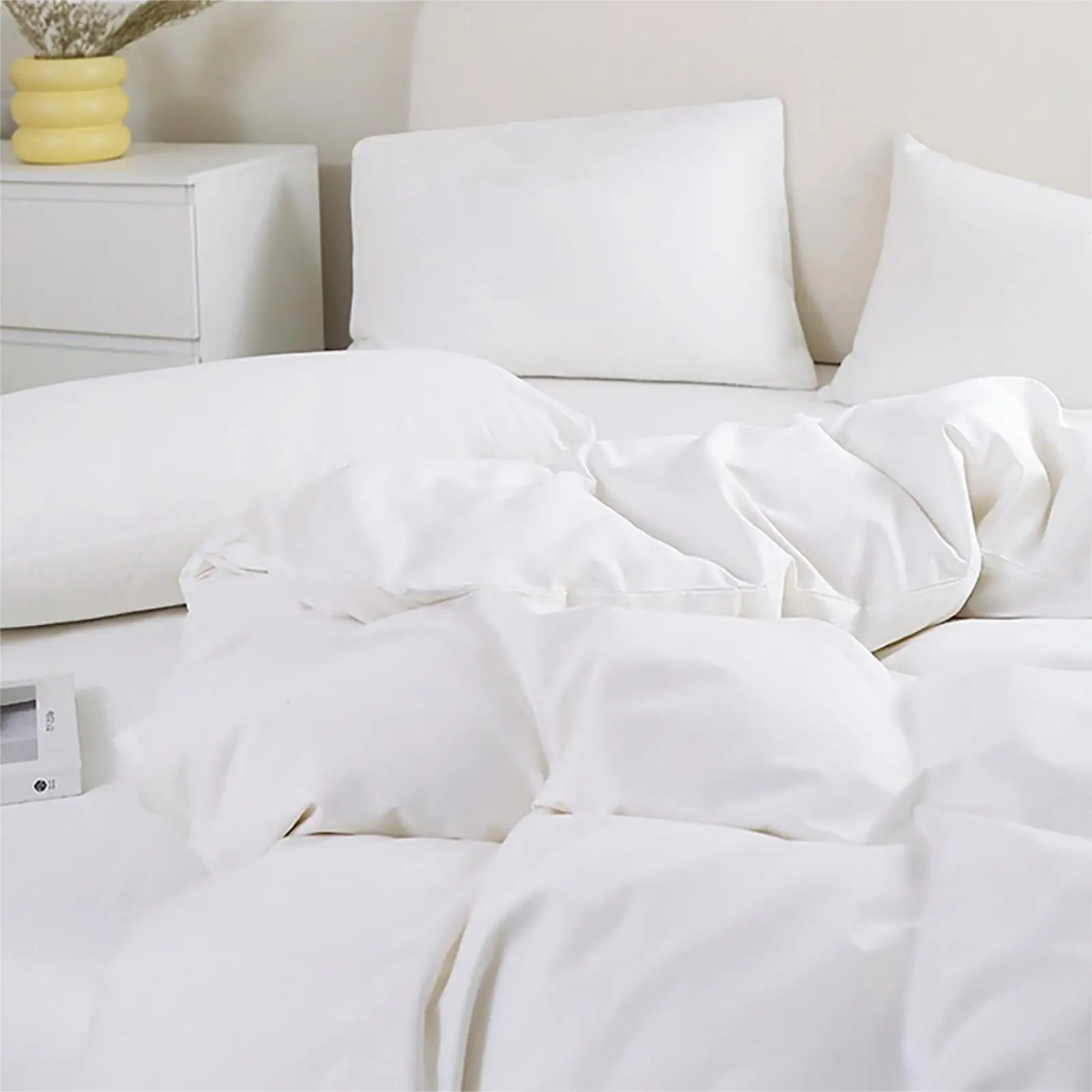 Duvet cover set 2/3Pcs 100% Cotton Duvet Cover Set 500Tc Real Cotton Fabric Double Twin King Queen Quilt Cover Bedding Set