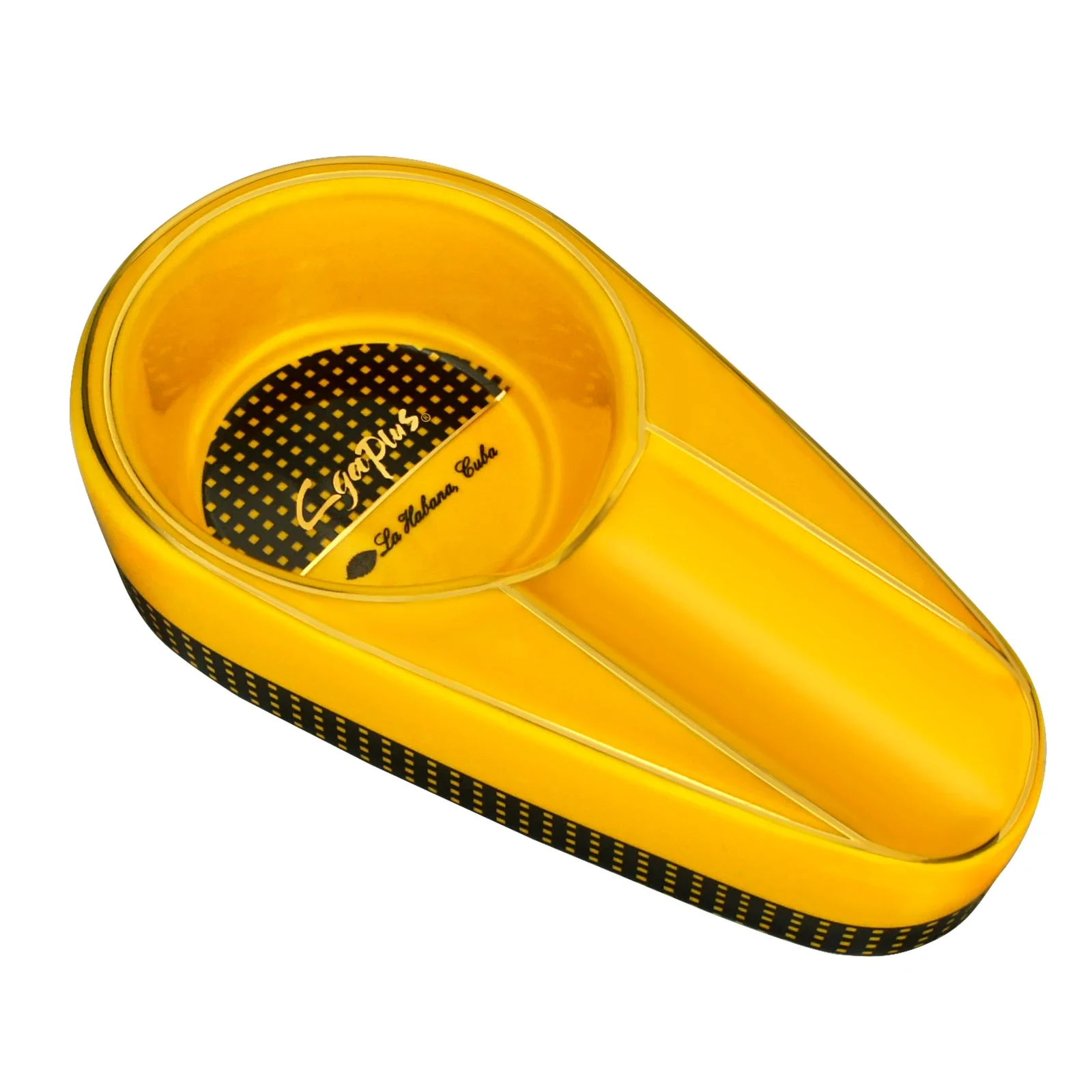 

CGAPLUS Portable Cigar Ashtray Home Ceramic Ashtray Luxury Tobacco 1 Rest Holder Cigar Ashtray For Cigar Man