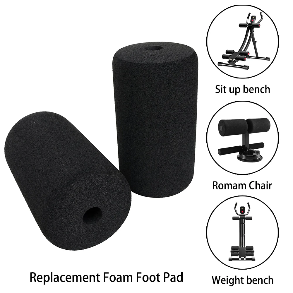 2pcs Foot Foam Pads Rollers Replacement For Leg Extension For