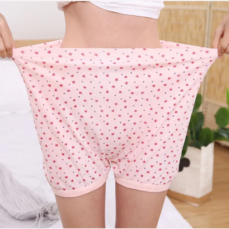 

Middle-aged And Elderly Boxer Briefs Men's And Women's Cotton Plus Size High Waist Mom And Dad Pants Women's Boxers Underpants