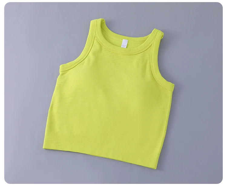 Women's Pink Vest with Chest Pad for Comfortable Flexibility for Breathable Vest Women's Soft Vest Exposed Navel