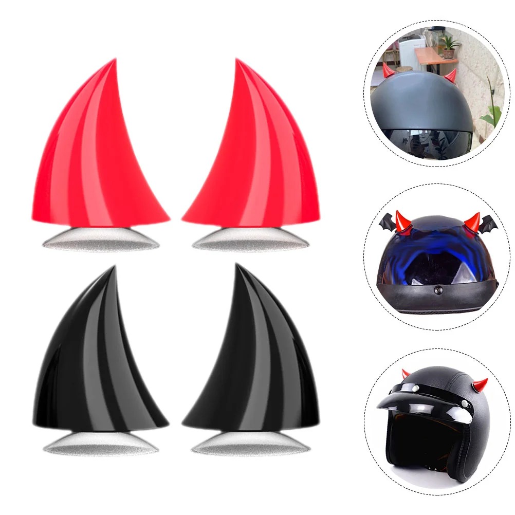 

4 Pcs Motorcycle Decoration Car Accesories Accessories Horns for Men Cosplay