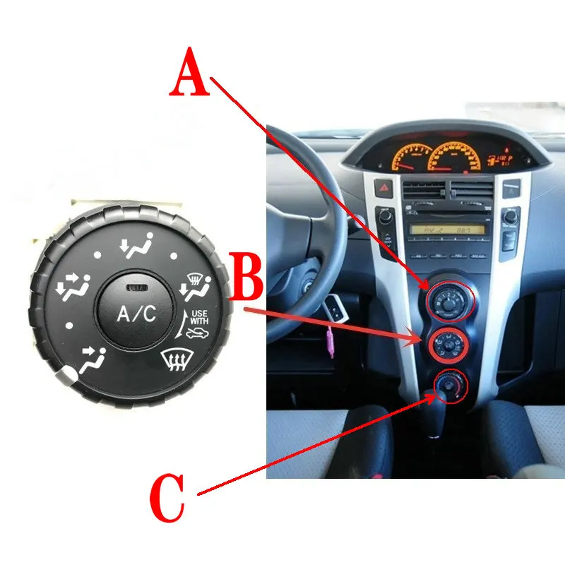 

Apply to 08-12 Yaris Air conditioning control knob One price