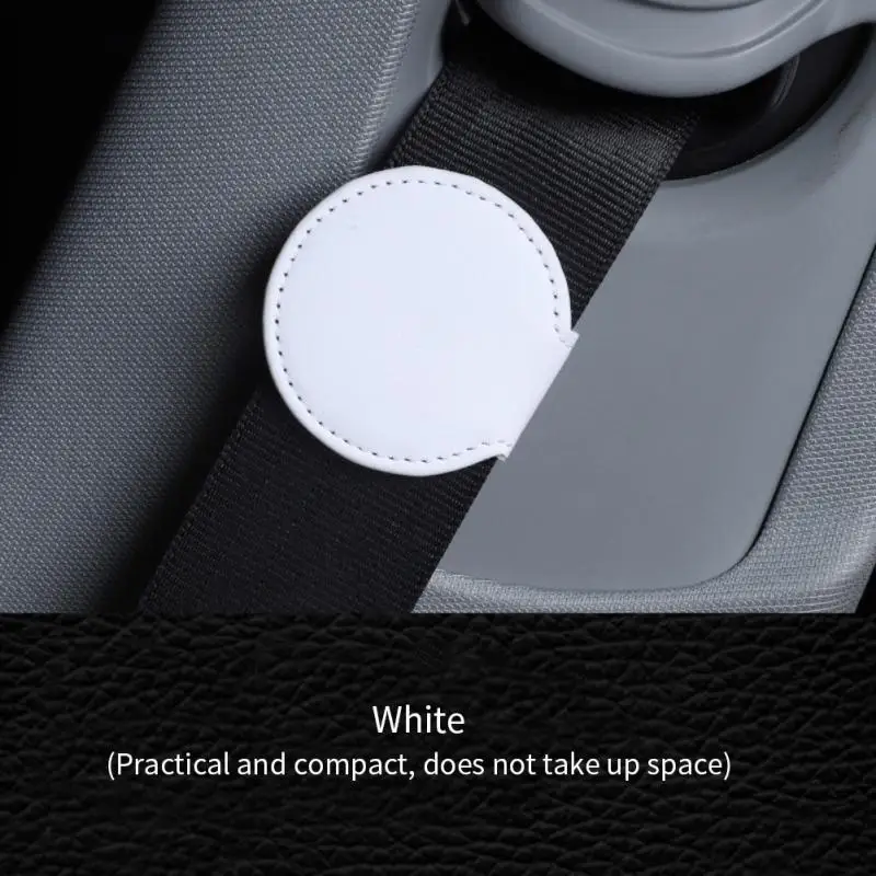 

Universal Car Seat Belt Stopper Elastic Leather Positioning Anti-skid Fixed Adjustment Pregnant Women Seat Belt Buckle Clip