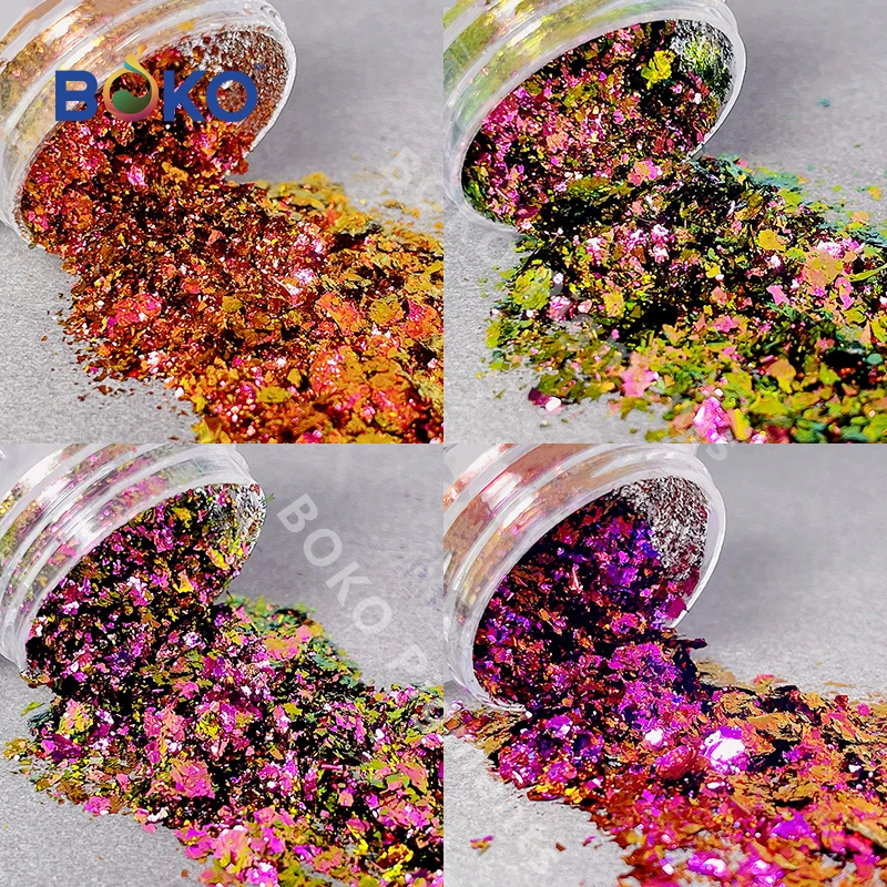 BOKO 0.1g High-quality High-End Optical Chameleon With Good Color Changing Effect Coarse Powder Multichrome Super Flash