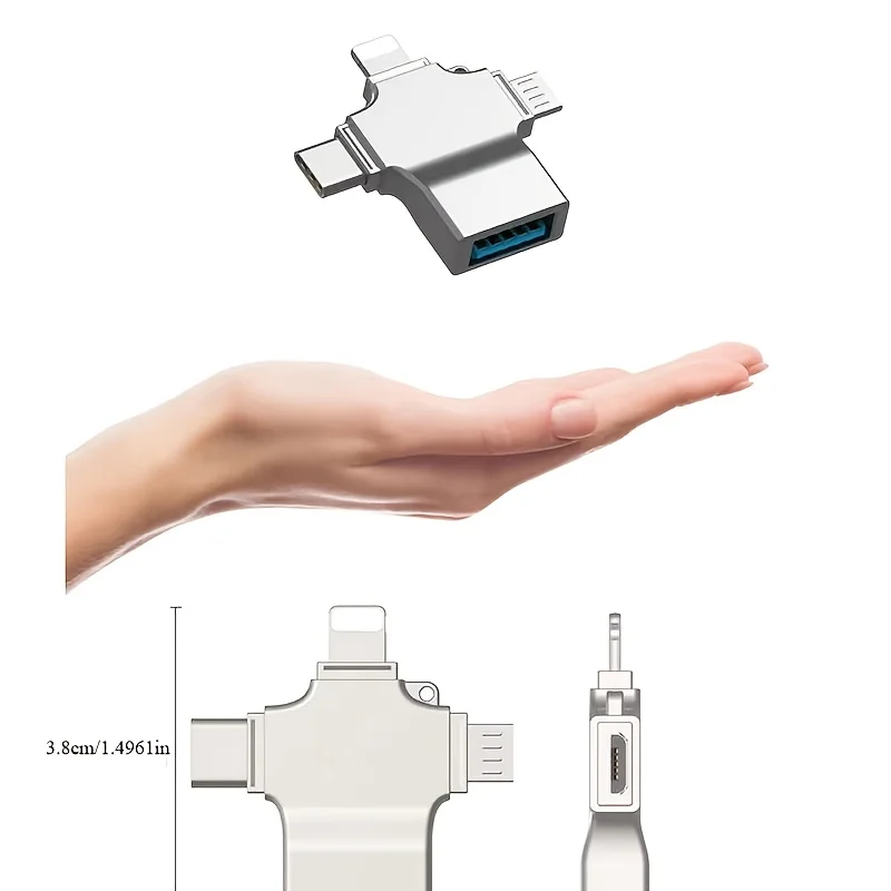 Universal 3-in-1 Fast Data Transfer USB OTG Adapter