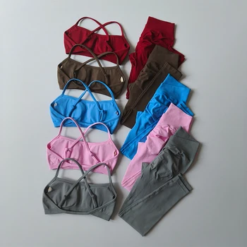 Women Seamless Yoga Set Fitness Clothing 1