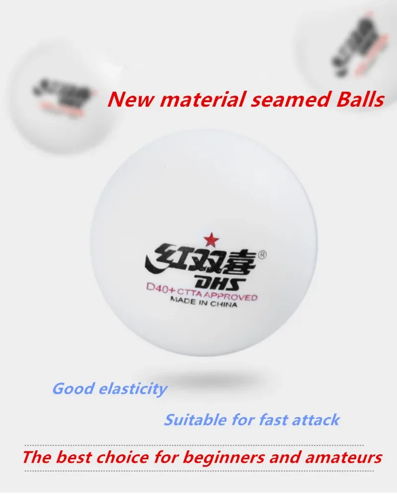 Description Picture 4 of itemDHS-Table Tennis Ball for Table Tennis Training, ABS Seamed Poly Plastic Ping Pong Balls, D40 +, 120 Balls, 1 Star