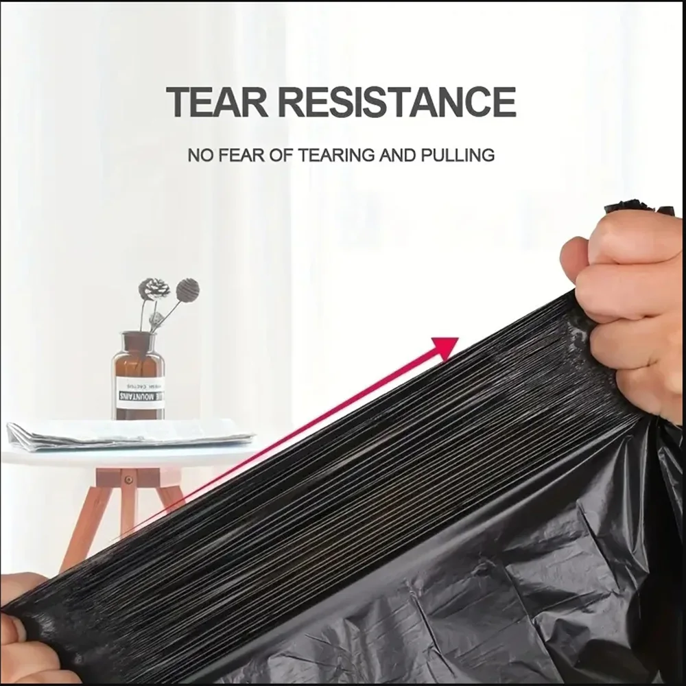 100-300PCS Disposable Rubbish Bags Household Disposable Trash Plastic Waste Bag Dormitory Living Room Kitchen Use Storage Trash 5