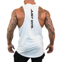 Maillot de corps de Jogging pour hommes, T-Shirt confortable sans manches, pour entraînement, Fitness, Sports de plein air, course à pied, mode, gilet ample respirant 1