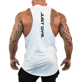 Men's Jogging Undershirt Workout Fitness Comfortable Sleeveless T-Shirt Outdoor Sports Running Fashion Breathable Loose Vest 1