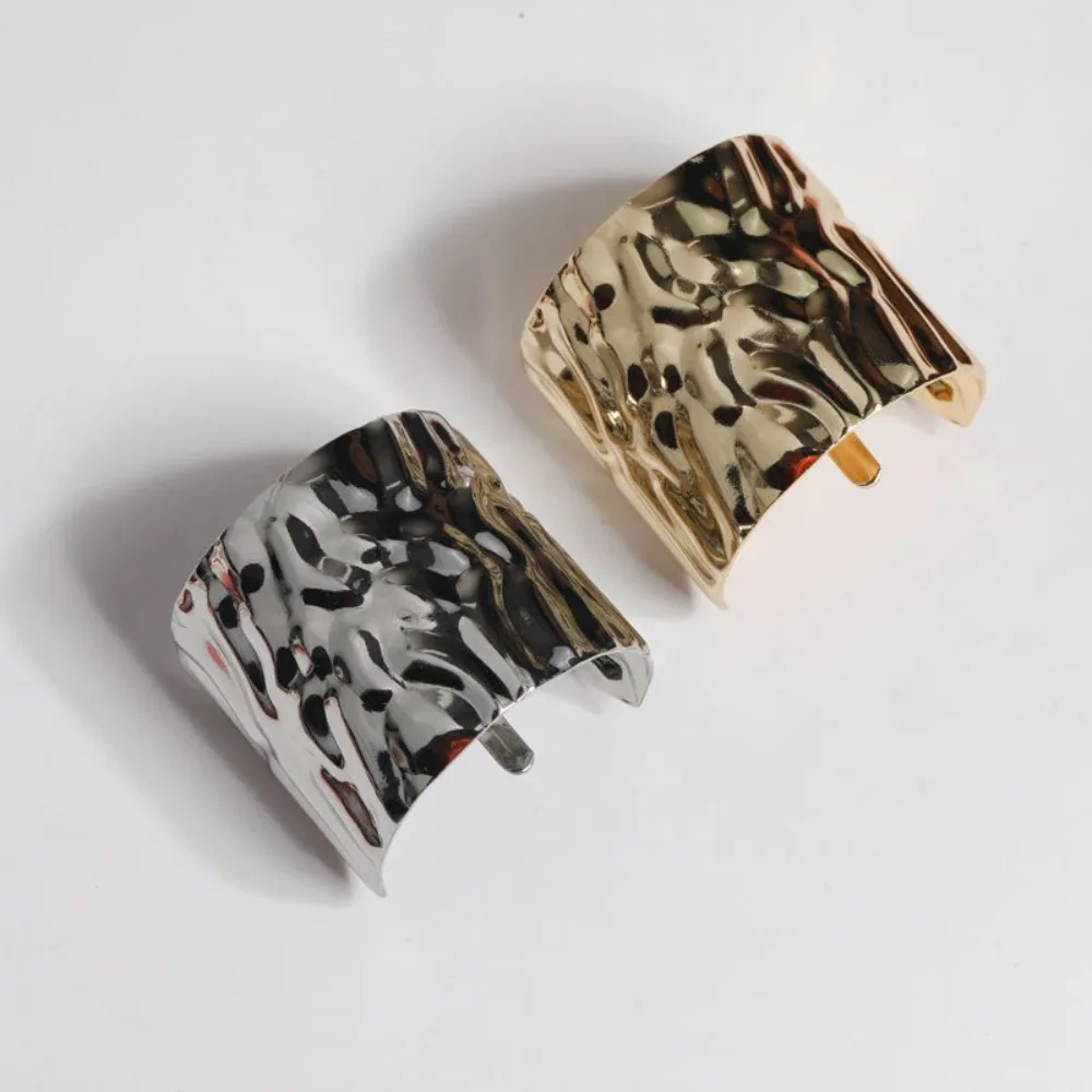 Retro Metal Lava Hairpin Korean Headwear Ponytail Holder Head Bands Irregular Concave-Convex Headdress Women Lady Girl