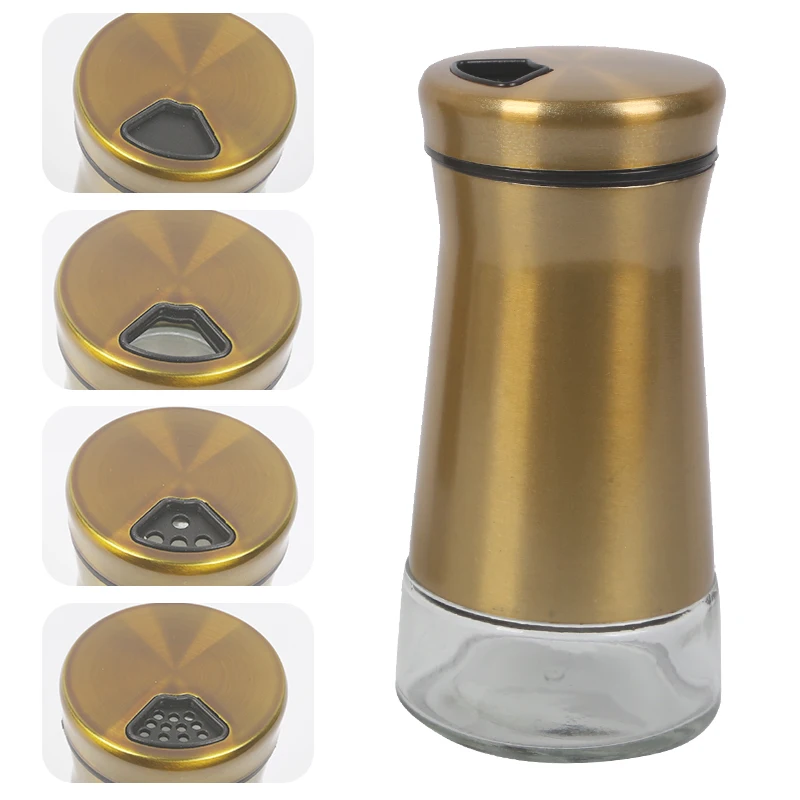 Salt Kitchen Shaker Seasoning Pepper Dispenser Utensils Container Bottles Steel Stainless Sugar Jar,seasoning jar,salt shaker,spices bottle,salt pepper shakers