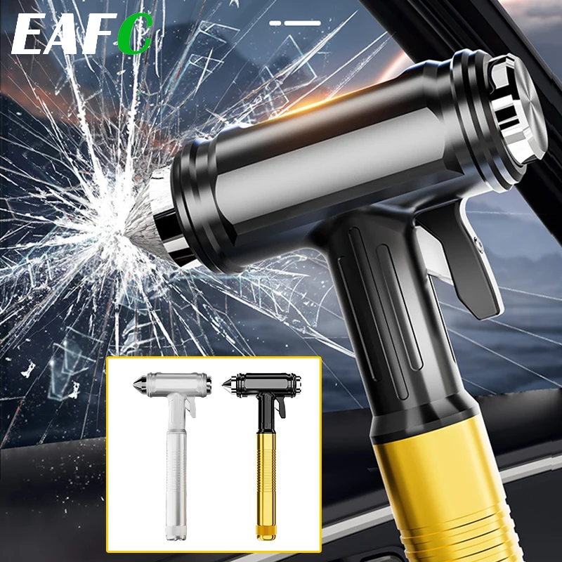Car Safety Hammer Window Breaker Emergency Seat Belt Cutter Tool Life-Saving Escape Carbon Steel Material