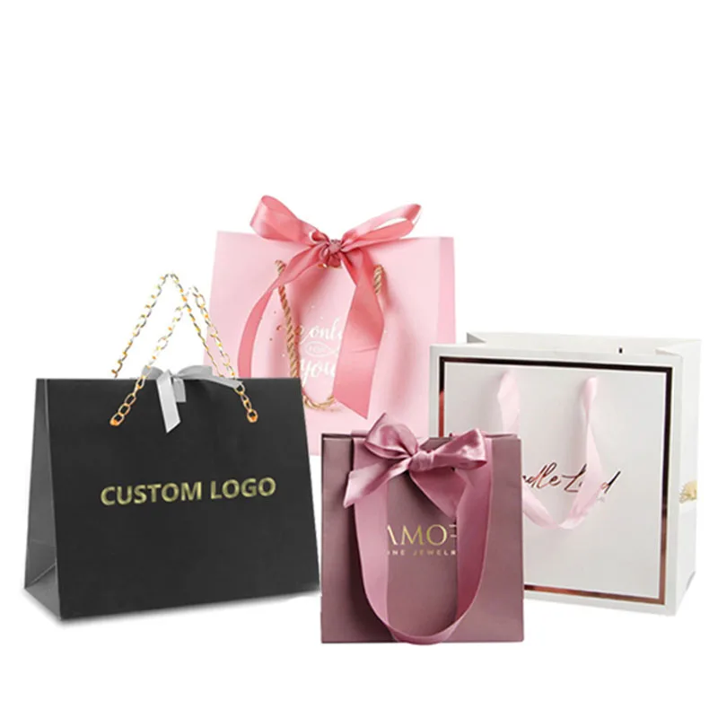 OEM paper bag manufacturers Custom Jewellery Paper Bags For Jewelry Business Sales Store cloth handbags
