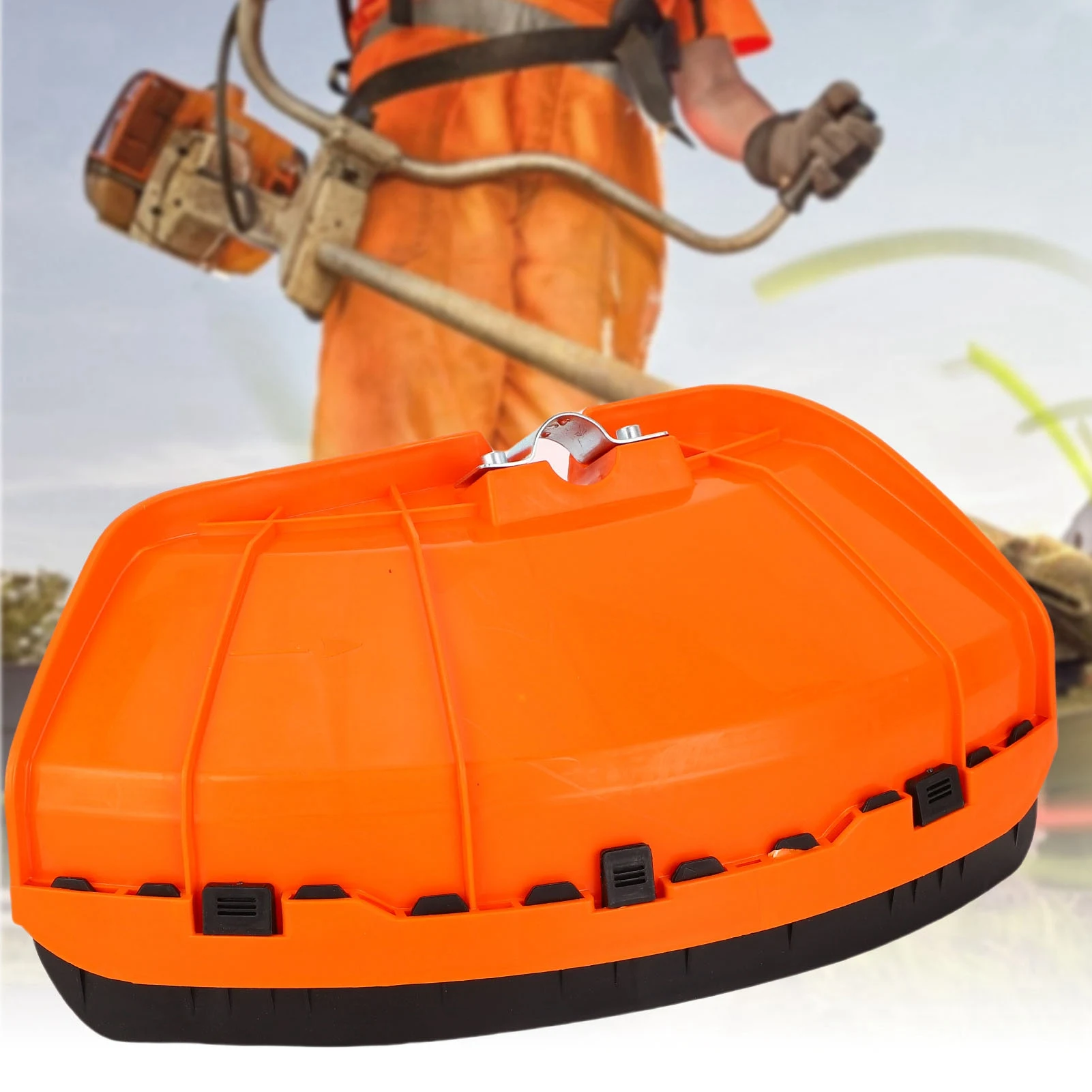 26mm/28mm Orange Kunststoff Rasenmäher-Trimmer Staubschutzabdeckung Zubehör Freischneider-Schutzmesserabdeckung Trimmerabdeckung
