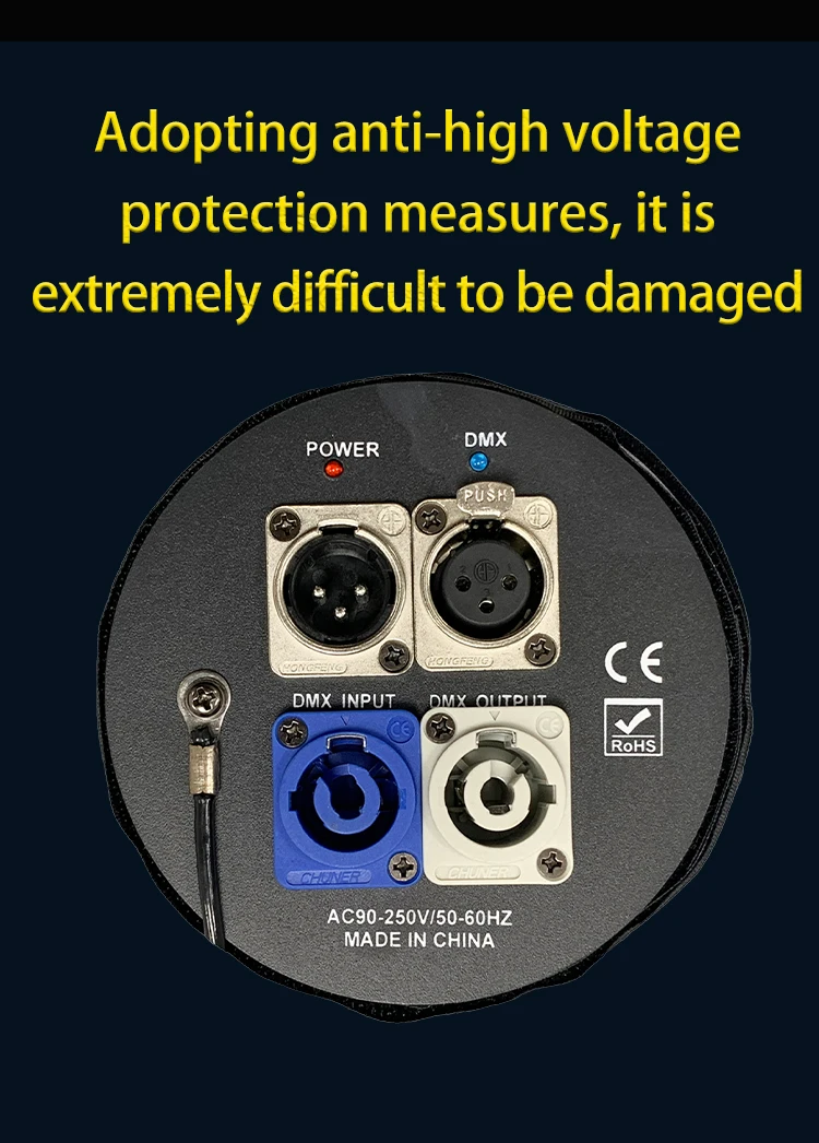 Description Picture 5 of item1in 6 out DMX512-RDM Decoder DMX Signal Amplifier Control Console Moving Head Light LED Signal DISTRIBUTOR DJ Disco Stage Bar