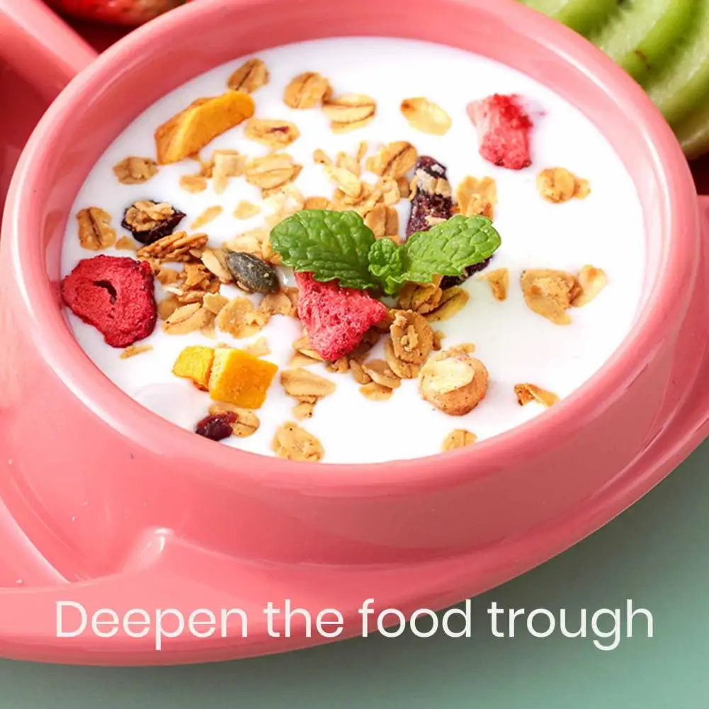 

Food Tray Durable Heat Resistant Easy to Clean 4 Grids Infant Food Bowl Plate Home Supply