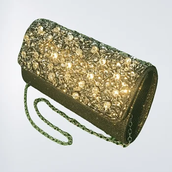 Sparkly Beaded Clutch Bag for Women Wedding Party Cocktail Prom Evening Bag Ladies Beaded Clutch Purse High Quality Crossbody Bag 1