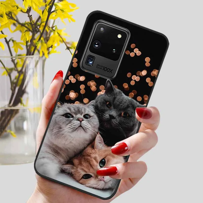 Lovely Soft TPU Silicone Protective Phone Case for Samsung Galaxy S20 Ultra 5G
