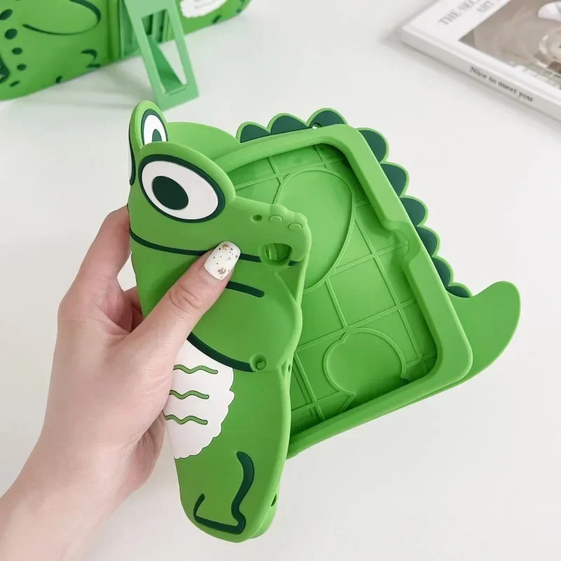 Children's Cartoon Dinosaur Tablet Case with Built-in Stand for Huawei MatePad and Honor Pad Series