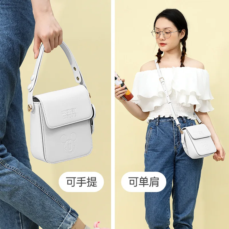 Disney Mickey Purses and Handbags Fashinable PU Bags for Women Cartoon Kawaii Crossbody Shoulder Bag Anime Case Cute Wallet