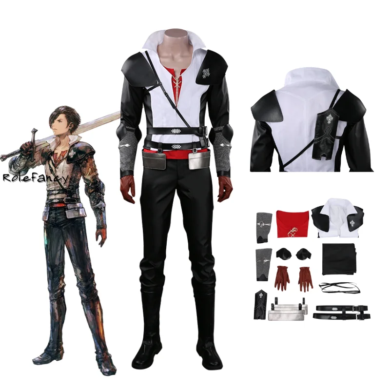 

FF16 Clive Rosfield Cosplay Costume Final Fantasy XVI Costume for Man Uniform Fantasia Clothes Outfits Halloween Disguise Suit
