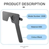 2PCS Optometry Accessories Eye Shields Eye Shields Vision Adjustment Ruler Test Eyesight  Black 3